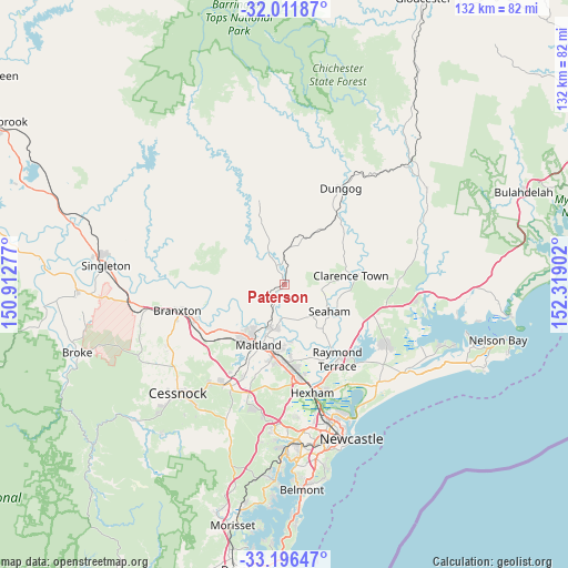 Paterson on map