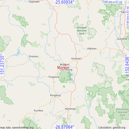 Murgon on map