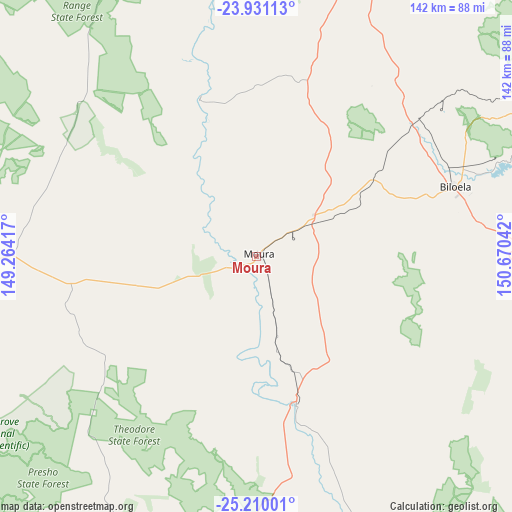 Moura on map