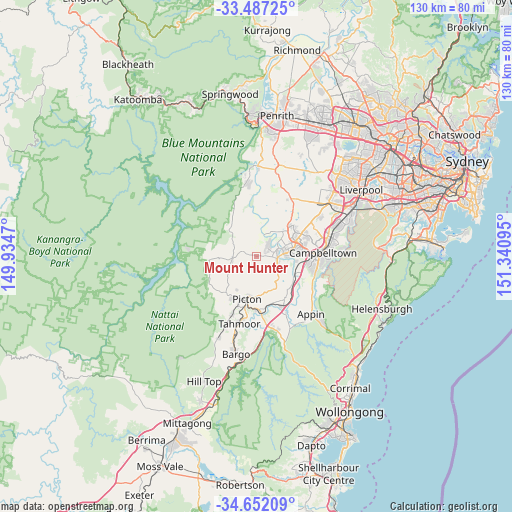 Mount Hunter on map