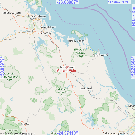 Miriam Vale on map