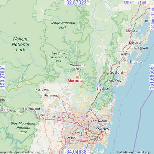 Maroota on map