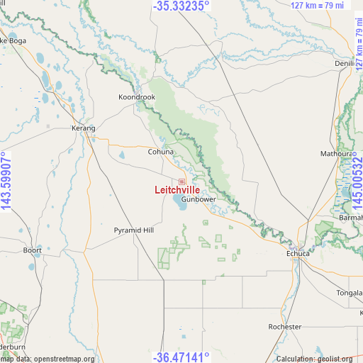 Leitchville on map