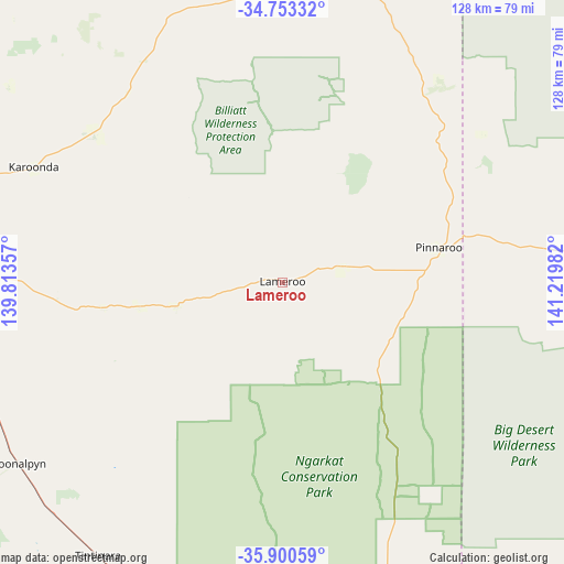 Lameroo on map