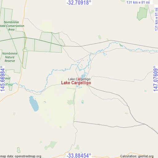 Lake Cargelligo on map