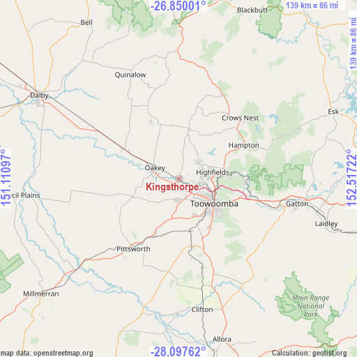 Kingsthorpe on map