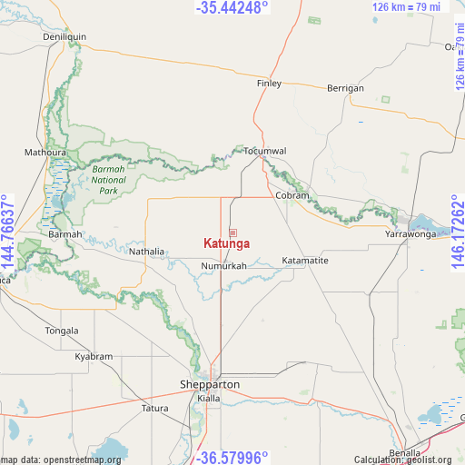 Katunga on map