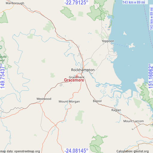 Gracemere on map