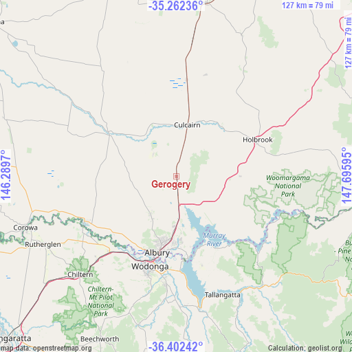Gerogery on map