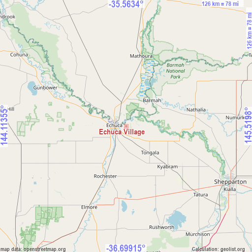 Echuca Village on map