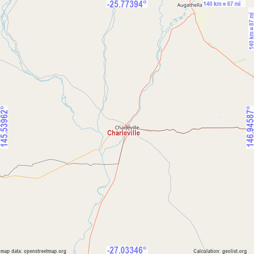 Charleville on map