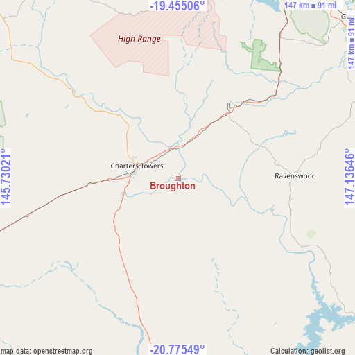 Broughton on map