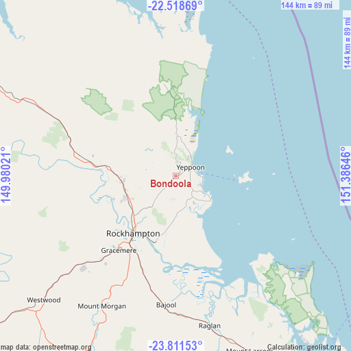 Bondoola on map