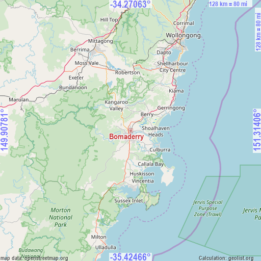 Bomaderry on map