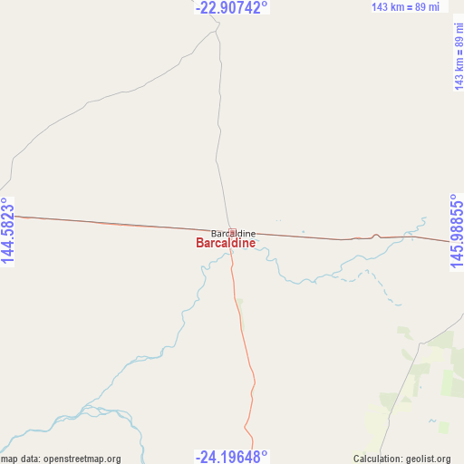 Barcaldine on map