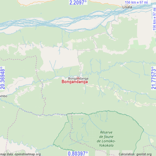 Bongandanga on map