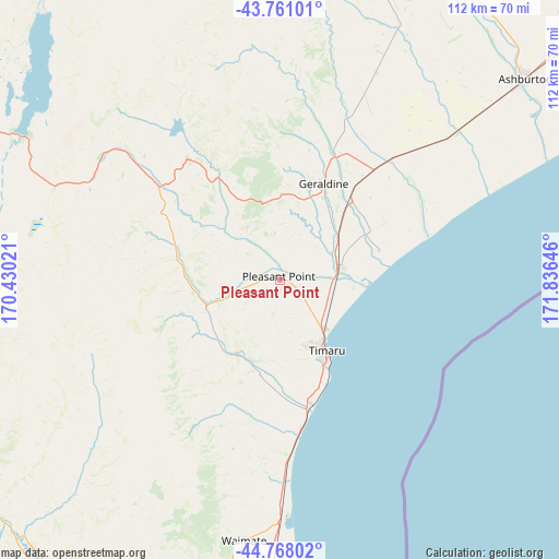 Pleasant Point on map