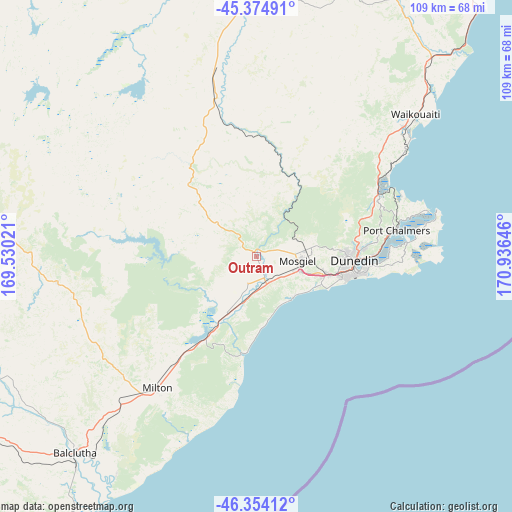 Outram on map
