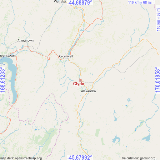Clyde on map