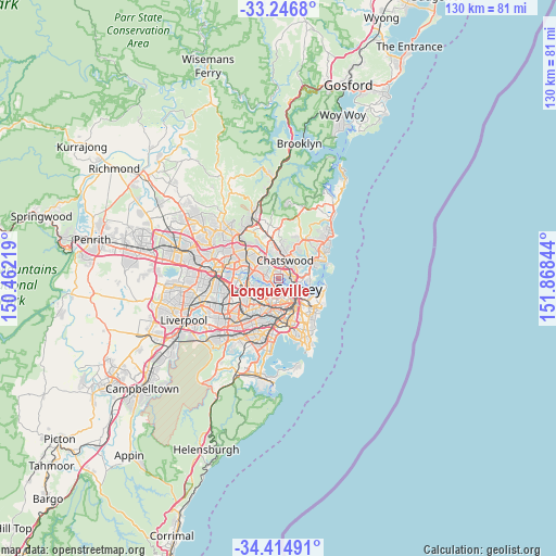 Longueville on map