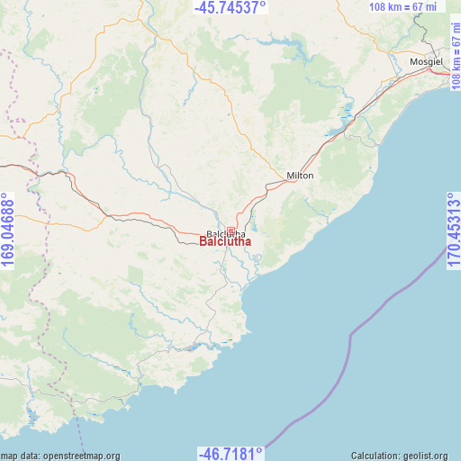Balclutha on map
