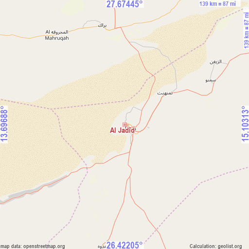 Al Jadīd on map