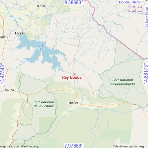 Rey Bouba on map