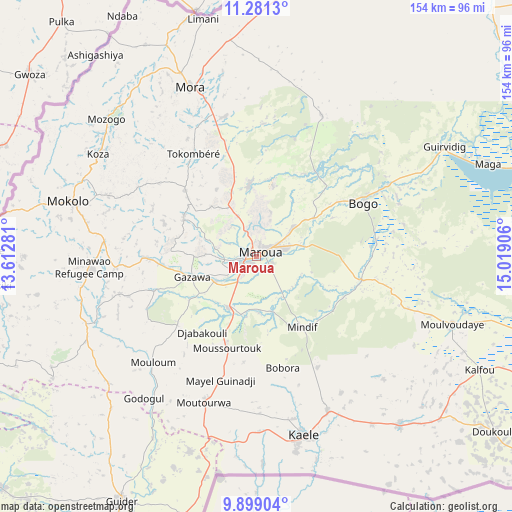 Maroua on map
