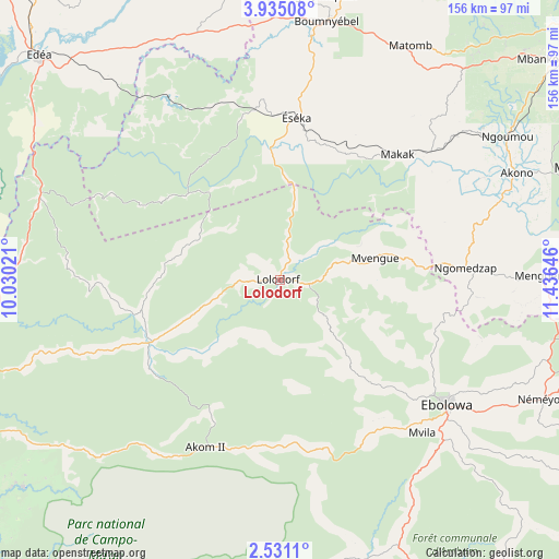 Lolodorf on map