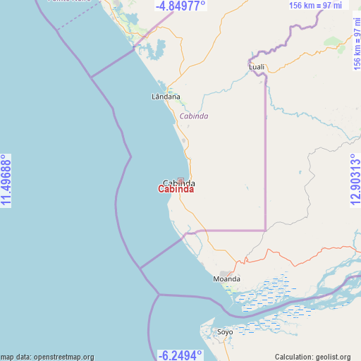 Cabinda on map