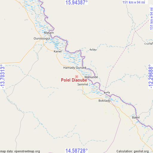 Polel Diaoubé on map