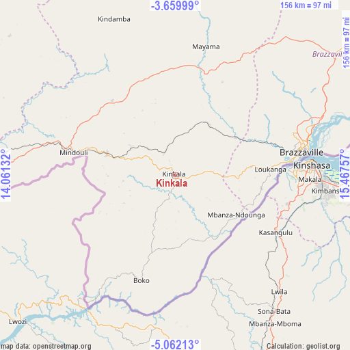 Kinkala on map