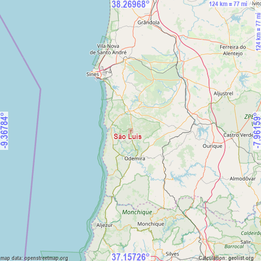 São Luis on map