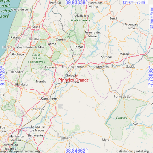 Pinheiro Grande on map