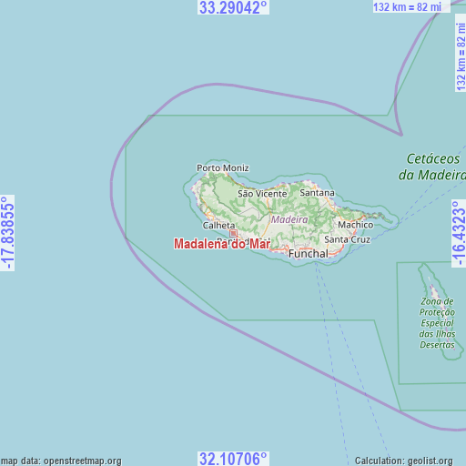 Madalena do Mar on map