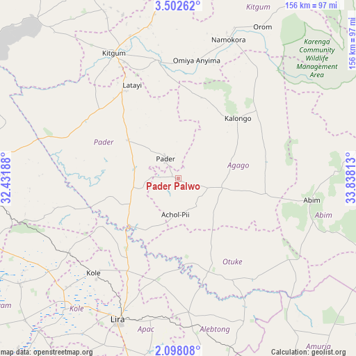 Pader Palwo on map