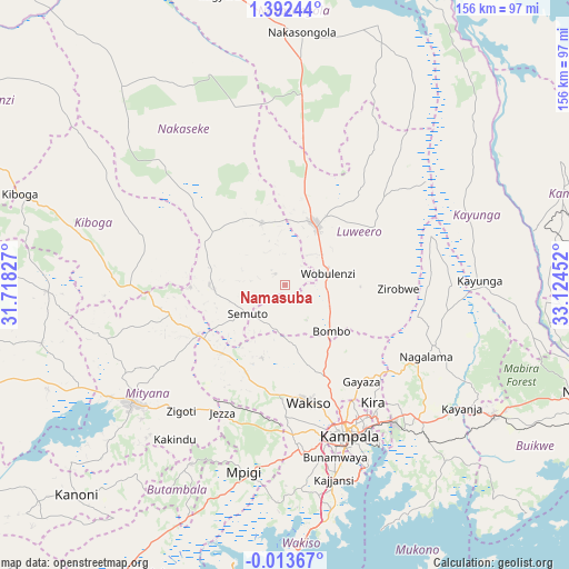 Namasuba on map