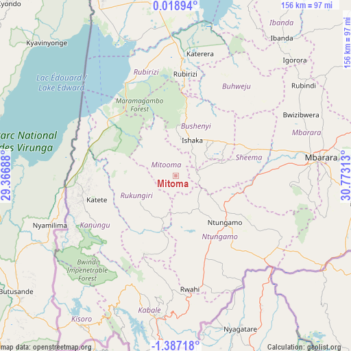 Mitoma on map