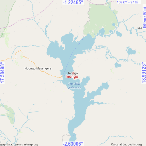 Inongo on map