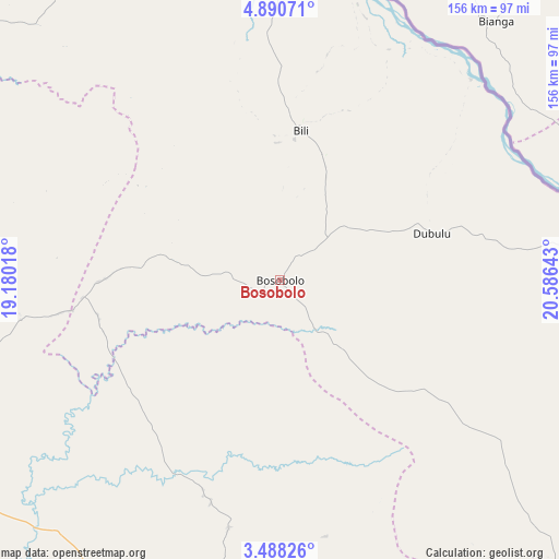 Bosobolo on map