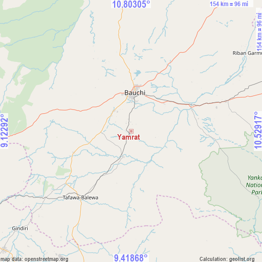 Yamrat on map