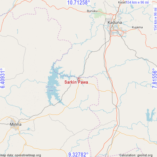 Sarkin Pawa on map