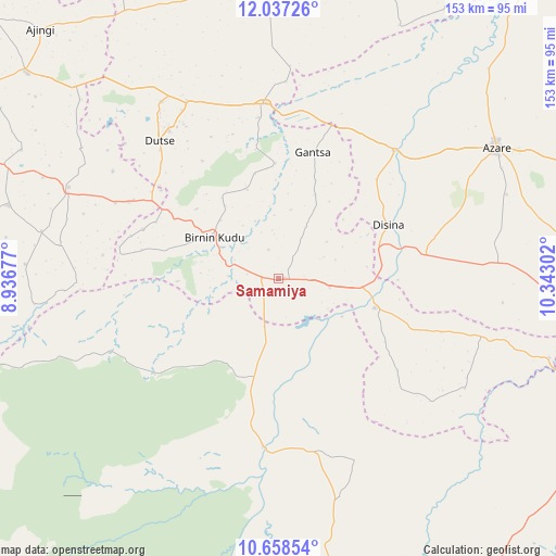 Samamiya on map