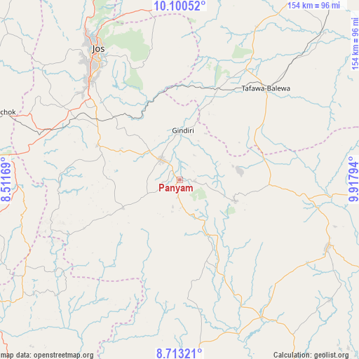 Panyam on map