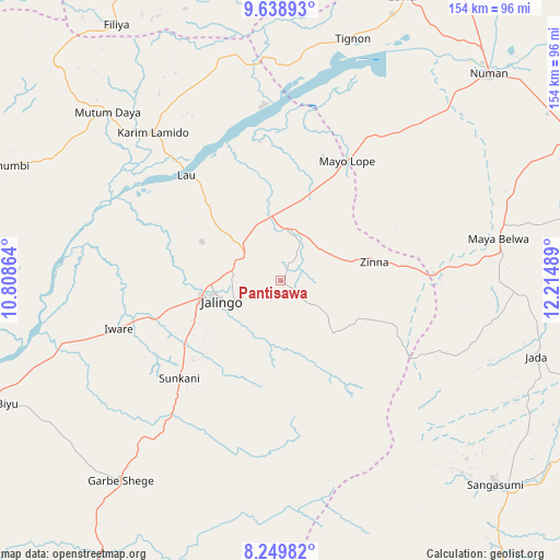 Pantisawa on map