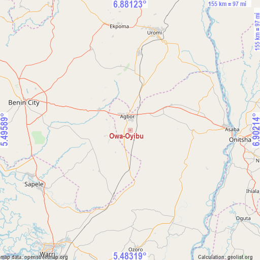 Owa-Oyibu on map