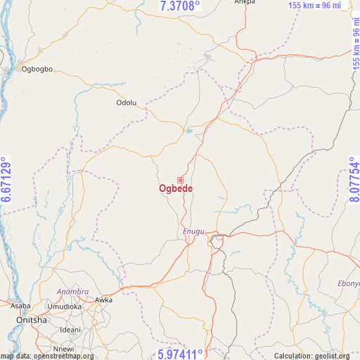 Ogbede on map