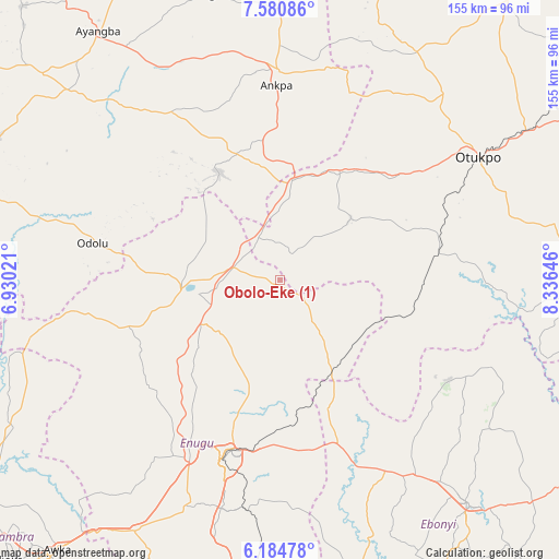 Obolo-Eke (1) on map