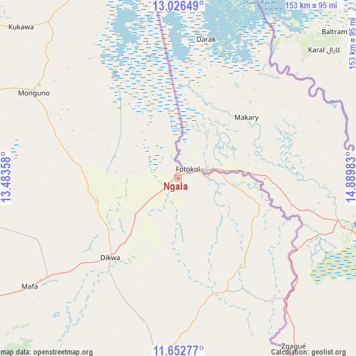 Ngala on map