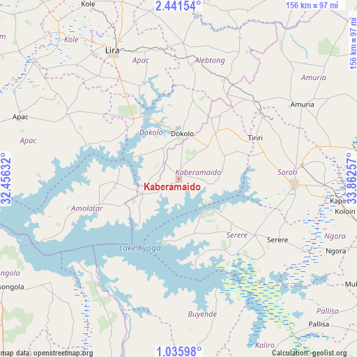 Kaberamaido on map